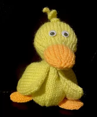 Hand Knitted - Duck Chick 🐥 Chocolate Novelty Plush With Egg Cosy Toy Easter • £4.99