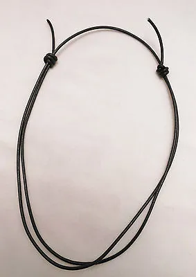 Black Leather Surfer Choker Necklaces- Pick Your Quantity- Fully Adjustable • $7.49