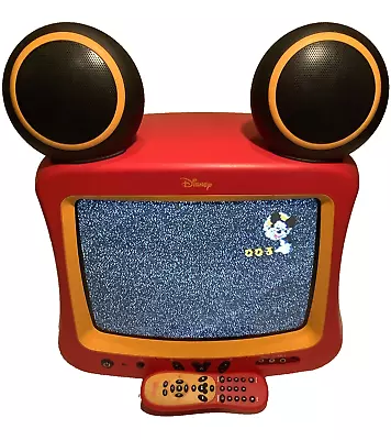 Disney 13  Mickey Mouse Special Edition TV W/Remote DT1350-C Works & Clean!!😍 • $269