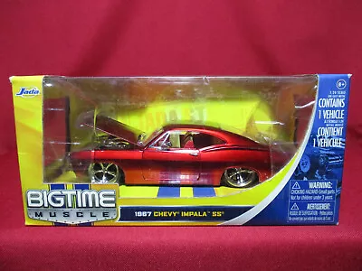 1967 Chevy Impala SS Candy Red Bigtime Muscle Jada Toys 1/24 Scale Diecast Car • $89.99