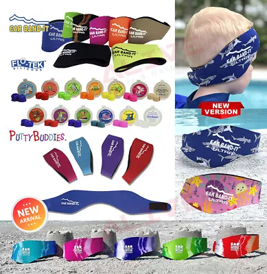 £10.99 • Buy Ear Band-it Swimming Headband Earband Earplugs Putty Buddies For Kids Adult Bath