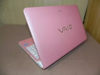 $420 • Buy SONY VAIO Pink Laptop With Camera Windows 10 Home 64 Bit Core I3 M380 2.53GHz
