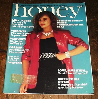 HONEY Magazine DECEMBER 1978 MICK JAGGER Vintage Fashion 1970s VANITY FAIR • £11