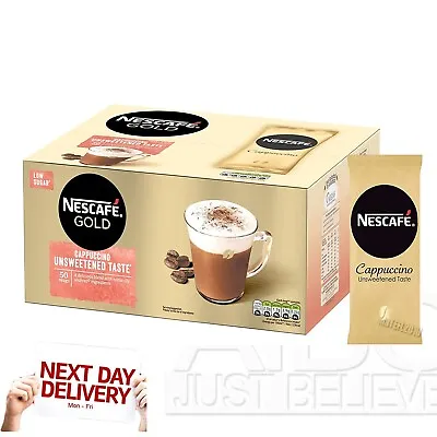 £15.70 • Buy Nescafe Gold Cappuccino Unsweetened Coffee 50 Sachets Nescafe Instant Cappucino