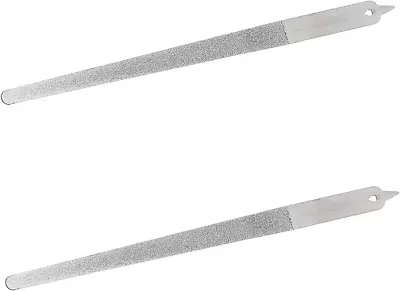 2PC 8 Diamond Dust Nail File - Stainless Steel Nail Dresser - 9 Inch • $8.70