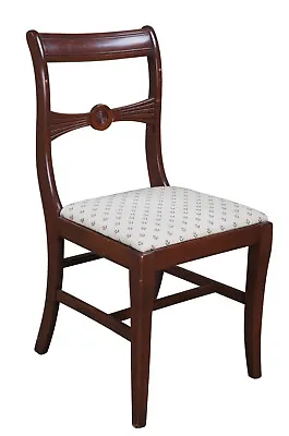 Antique Duncan Phyfe English Regency Style Mahogany Bow Back Dining Side Chair • $297.50