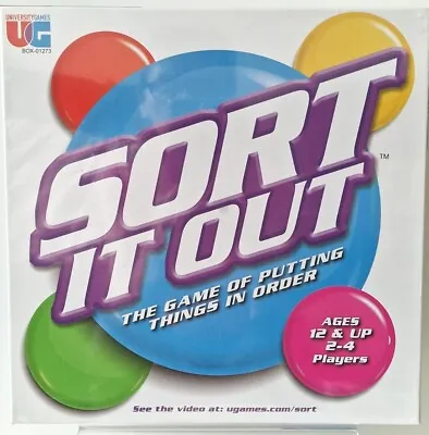 SORT IT OUT Family Board Game Of Putting Things In Order BRAND NEW By University • £9.95