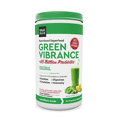 $49.60 • Buy Green Vibrance By Vibrant Health - 30 Servings