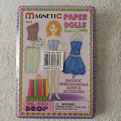 Magnetic Paper Dolls Collectors Series Set 3 Shop 'Til You Drop 40 Magnet Pcs. • $12.95