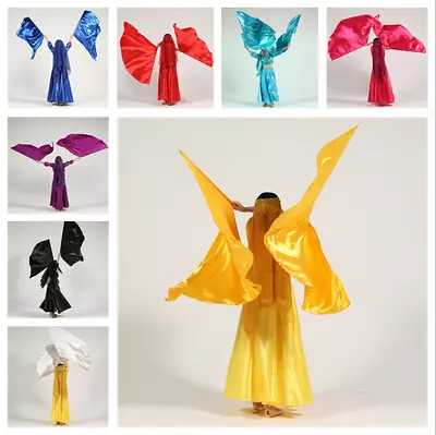 1 Pair Of Dance Flag Veil Praise Flag Dance Metallic Worship Flag Dance Costume • $10.32