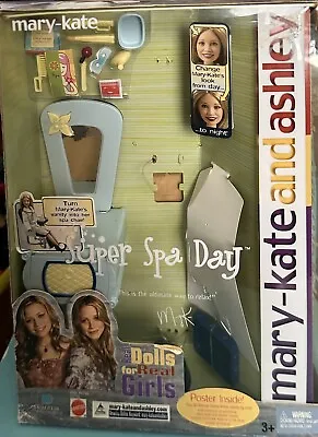 Mary Kate And Ashley Super Spa Day Accessories NO DOLL Distressed Box • $13