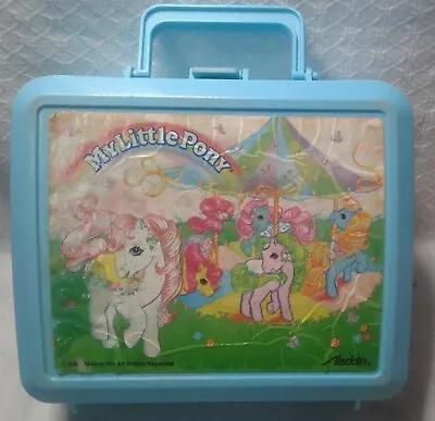 1989  My Little Pony  Merry Go Round Ponies Lunch Box Lunchbox /Thermos Missing  • $8.25
