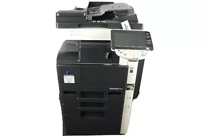 Konica Minolta Bizhub 223 A3 Mono Laser Multifunction Printer WITH Stapler!!!! • $468.75