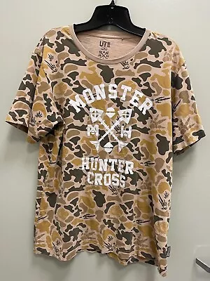 Kaos Uniqlo X Monster Hunter Cross Camouflage Men's T-shirt Size XL • $29.99