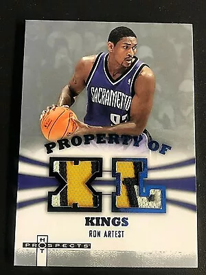 RON ARTEST 2007-08 Hot Prospects Property Of DUAL PATCH Card Serial #d /10 Rare! • $37.95