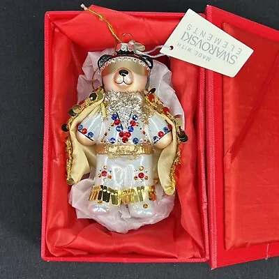 Swarovski Crystal 2014 Elvis Bear HSN St Jude Christmas Ornament • $65