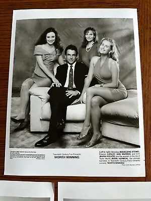 3 Press Photos Mark Harmon Worth Winning Madeleine Stowe Lesley Ann Warren 1989 • $9.99