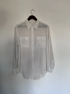 £50 • Buy RRP£275 Equipment Femme Signature Silk Shirt M