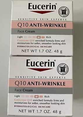 Eucerin Q10 Anti-Wrinkle Face Cream 1.7OZ./48g New In Box (2PK) • $21.99