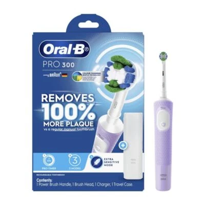 Oral-B Power Toothbrush Pro 300 - Lavender • $67.98