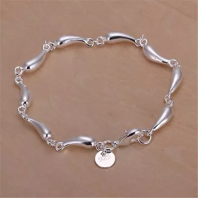 925 Sterling Silver Bracelet Drop Chain For Women Lady Fashion Charm Jewelry • £2.26