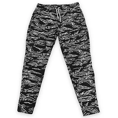 Ecko Unltd. Mens Cargo Jogger Pants Black Large Fit Tie Elastic Waist Stretch • $23.25