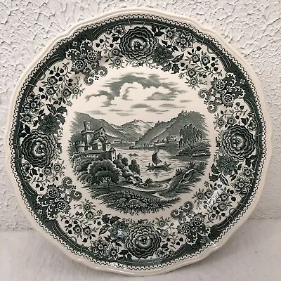 Vintage Villeroy & Boch Dinner Plate BURGENLAND Large Green Germany AS IS • $23.99