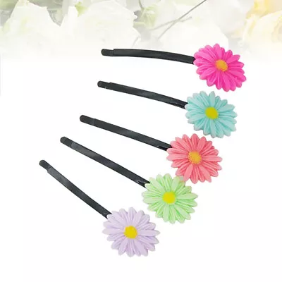  5pcs Simple Daisy Hair Clip Flower Hairpins Barrettes Hair Jewelry For Women • £4.32