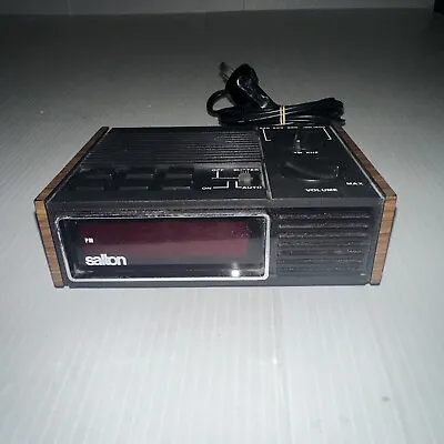 Vintage Salton Alarm Clock Radio Working  • $40