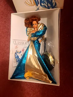 NITB BARBIE  CLASSIC BENEFIT BALL BARBIE 12 INCHES TALL Red Hair Blue Eyes • $28.99