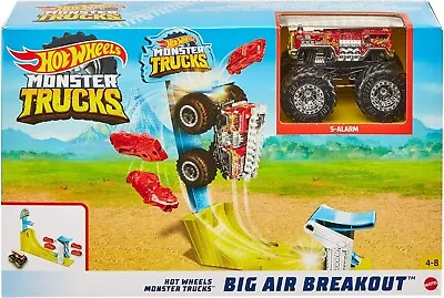 Hot Wheels Monster Trucks Big Air Breakout Play Set • $18.99
