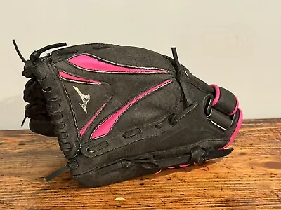 Mizuno GPP 1105F1 Jennie Finch 11  Leather Softball Glove Black/Pink LHT • $9.99