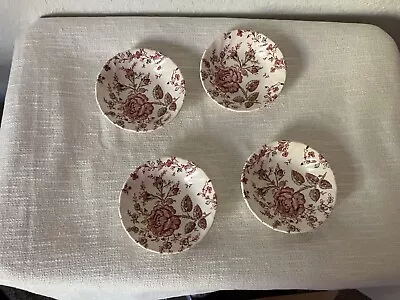 4 - Johnson Brothers England Pink Rose Chintz - 5   Fruit / Dessert  Dishes • $22