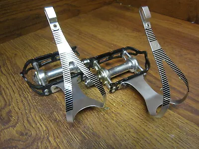 $399.99 • Buy Nos Vintage Campagnolo Record Pedals - Cinelli Toe Clips - 9/16 