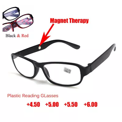 Reading Glasses +4.5 5.0 5.5 6.0 Highly Strength Quality Reader Magnet Therapy • $3.59