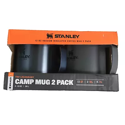 Stanley 2 Pack Legendary 12 Oz Vacuum Insulated Steel Camp Mug • $44.97