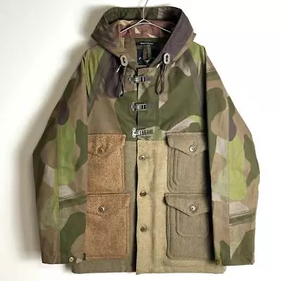 Nigel Cabourn VENTILE Harris Tweed Cameraman Jacket Camouflage Size 46 Used • $1539.34