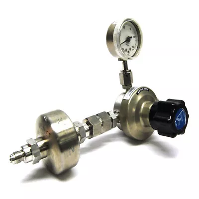 Veriflo HFR902 500psi Regulator Millipore Wafergard WGFG06WR1 Inline Gas Filter • $99.99