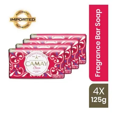 4X CAMAY CLASSIC SENSUAL SCENT SOAP BATHING BARS RED ROSE    Fragrance  • £12.99