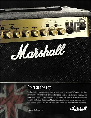 Jim Marshall MG 15FX MG4 Series Amplifier Advertisement 2010 Amp Ad Print • £3.86