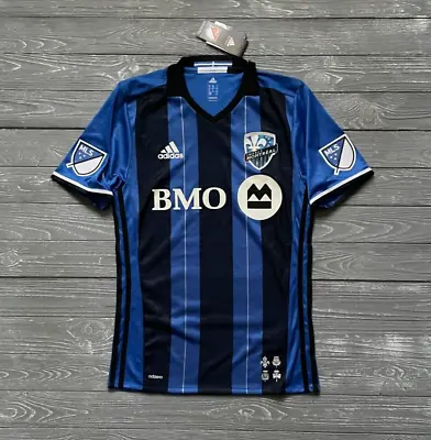 Montreal Impact Home Football Shirt 2016 Player Issue Jersey Adidas Ab9417 Sz S • $45