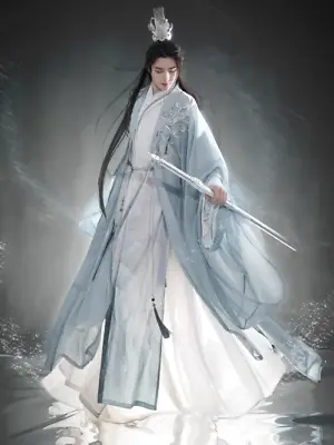 Large Size Hanfu Men Chinese Modern Style  Hanfu Sets Cosplay Costume Mens Hanfu • £450.14