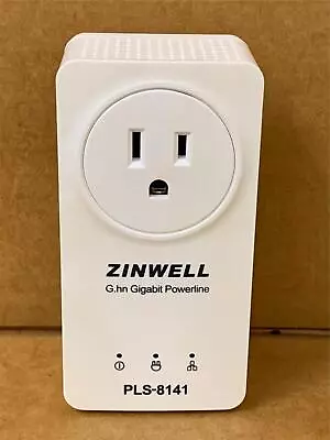 Zinwell G.GH Gigabit Powerline Ethernet Adapter PLS-8141 Gigabit Powerline • $14.99