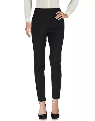 M Missoni Black Casual Slim Pant Wool Blend Front/Ankle Zip SZ 46 IT / 10 US NWT • $199