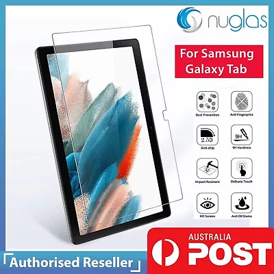 Screen Protector Nuglas Tempered Glass Fr Samsung Galaxy Tab A8 2021 A7 Lite A9 • $9.95