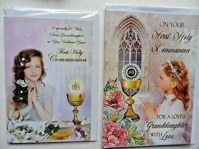 1st First Holy Communion Card For Granddaughter 1st Communion Card • £1.99