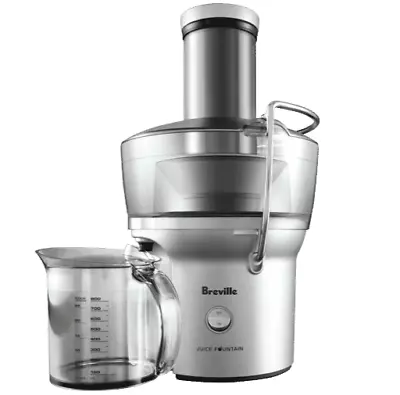 Breville BJE200SIL The Juice Fountain® Compact Juicer W Juice Jug - RRP $199.95 • $159