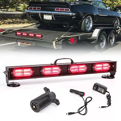 22  LED Wireless Tow Light Bar 7 Way Blade Transmitter For RV Truck Car Hauler • $154.99