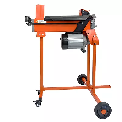 Electric Log Splitter 5 Ton Axe Maul Cutter With Work Bench Guard & Trolley • £386.99