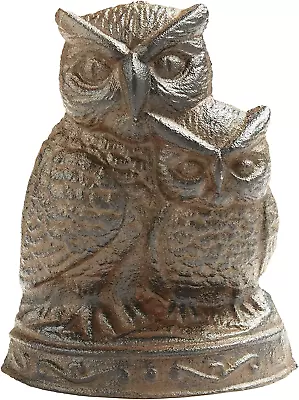 Decorative Owl Door Stopper Cast Iron Rustic Antique Door Stop • $20.99